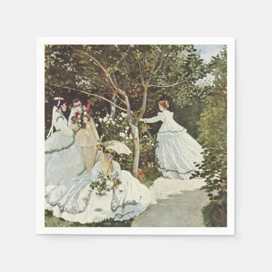 Een windmolen in Zaandam Claude Monet Servet (Voorkant)