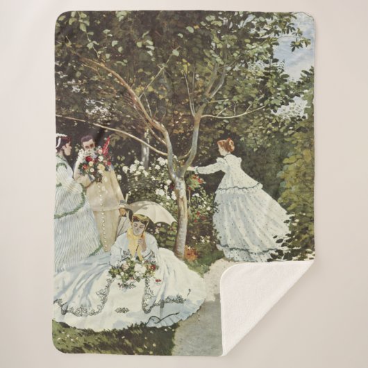 Een windmolen in Zaandam Claude Monet Sherpa Deken (Voorkant)