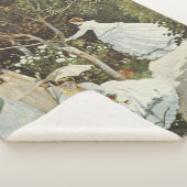 Een windmolen in Zaandam Claude Monet Sherpa Deken (3/4)