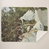 Een windmolen in Zaandam Claude Monet Sherpa Deken (Voorkant (horizontaal))