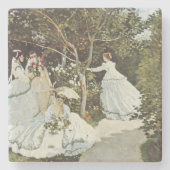 Een windmolen in Zaandam Claude Monet Stenen Onderzetter (Voorkant)