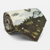 Een windmolen in Zaandam Claude Monet Stropdas (Opgerold)