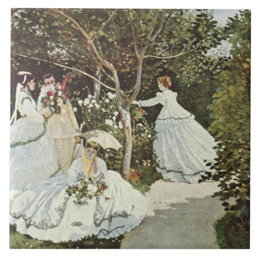 Een windmolen in Zaandam Claude Monet Tegeltje (Voorkant)