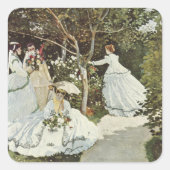 Een windmolen in Zaandam Claude Monet Vierkante Sticker (Voorkant)