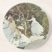 Een windmolen in Zaandam Claude Monet Zandsteen Onderzetter (Voorkant)