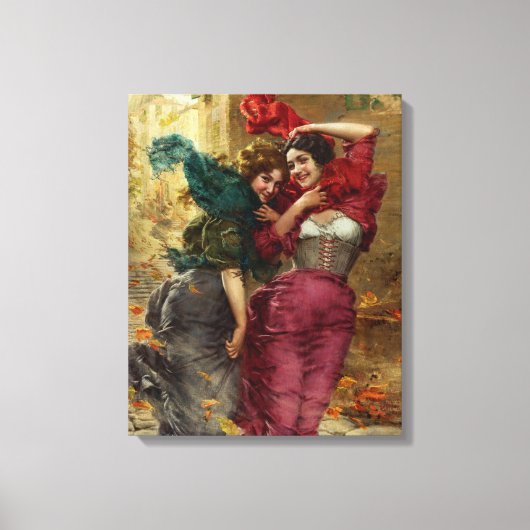 Een Windy Day door Gaetano Bellei Canvas Afdruk (Voorkant)
