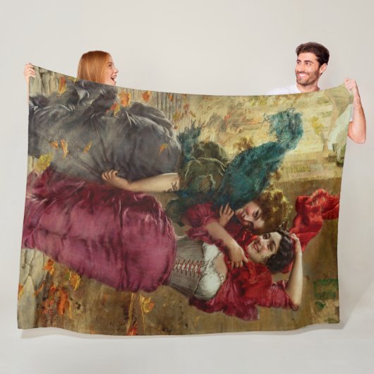 Een Windy Day door Gaetano Bellei Fleece Deken (In situ)