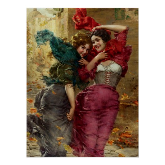 Een Windy Day door Gaetano Bellei Perfect Poster (Voorkant)