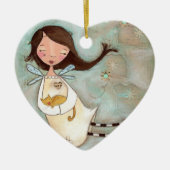 Een Wing en een Spint Keramisch Ornament (Voorkant)