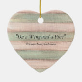 Een Wing en een Spint Keramisch Ornament (Achterkant)