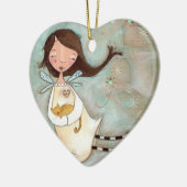 Een Wing en een Spint Keramisch Ornament (Links)