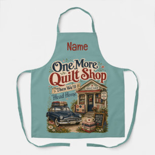 Één Winkel Meer Vintage Cottage Kwilt Scene Schort
