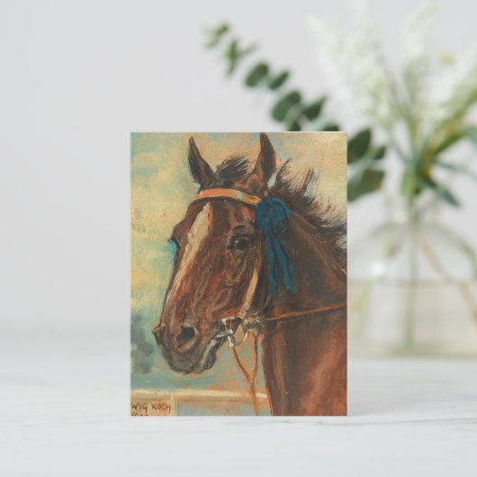 Een winnend paard | Ludwig Koch Briefkaart (Staand voorkant)