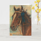 Een winnend paard | Ludwig Koch Kaart (Gele Bloem)