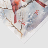 Een winter kardinaal serie ontwerp 7 tissuepapier (Detail)