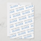 EEN winter pinguïns jongen 1e verjaardag Kaart (Achterkant)