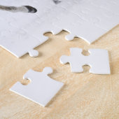 Een winter schilderachtig van hardlooppaarden legpuzzel (Zijkant)