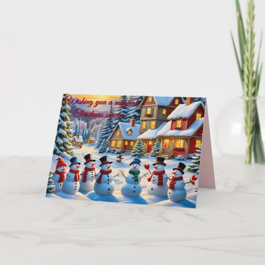 Een Winter Wonderland Christmas Kaart (Voorkant)