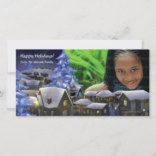 Een Winter Wonderland Fotokaart Feestdagenkaart