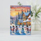 Een Winter Wonderland Kaart (Staand voorkant)