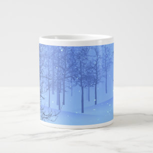 Een Winter Wonderland op een Grote Koffiekop