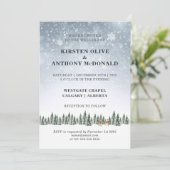 EEN WINTER WONDERLAND | Weddenschap Kaart (Staand voorkant)