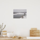 Een winterbergplaats in het nationale park Banff Poster (Keuken)