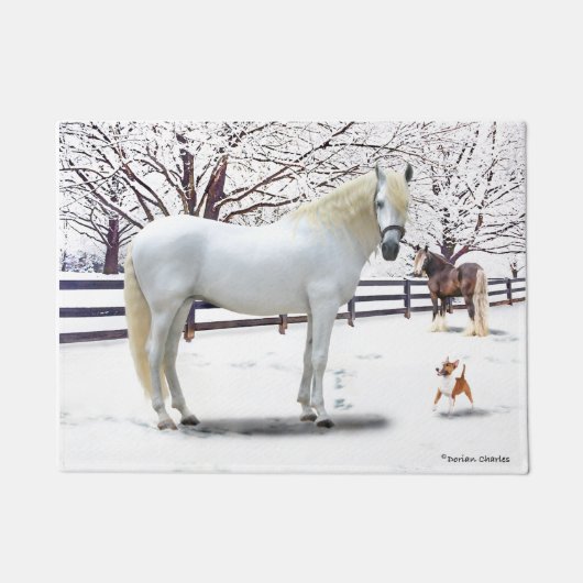 "Een winterdag" Deurmat (Voorkant)