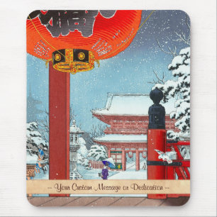 Een winterdag in de Temple Asakusa Tsuchiya Koits Muismat