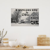EEN WINTERDAG IN OHIO-poster Poster (Keuken)