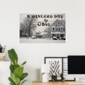 EEN WINTERDAG IN OHIO-poster Poster (Thuiskantoor)
