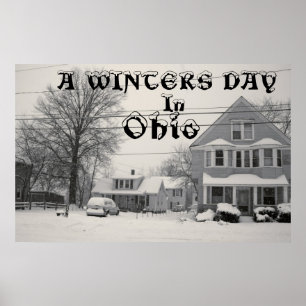 EEN WINTERDAG IN OHIO-poster Poster