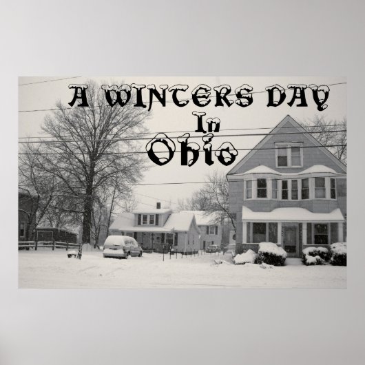 EEN WINTERDAG IN OHIO-poster Poster (Voorkant)
