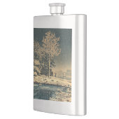 Een winterdag op de Sumida rivier in Japan Flacon (Links)