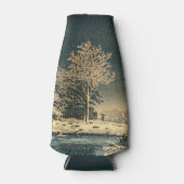 Een winterdag op de Sumida rivier in Japan Flesjeskoeler (Voorkant)