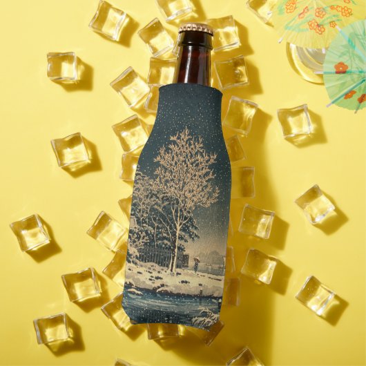 Een winterdag op de Sumida rivier in Japan Flesjeskoeler (Insitu Zomer)