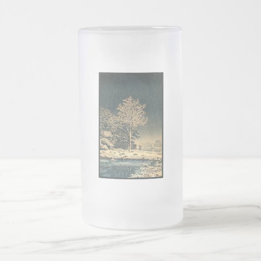 Een winterdag op de Sumida rivier in Japan Matglas Bierpul (Center)