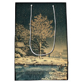 Een winterdag op de Sumida rivier in Japan Medium Cadeauzakje (Achterkant)