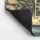 Een winterdag op de Sumida rivier in Japan Muismat (Hoek)