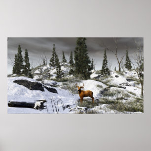 Een winterdag poster