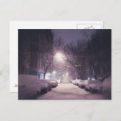 Een wintergloed aan de westkant van de bovenhoek briefkaart (Voorkant / Achterkant)