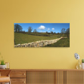 Een wintermuur canvas afdruk (Insitu (Woonkamer))
