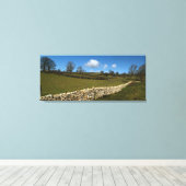 Een wintermuur canvas afdruk (Insitu (Houten vloer))