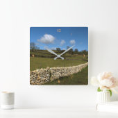 Een wintermuur vierkante klok (Huis)