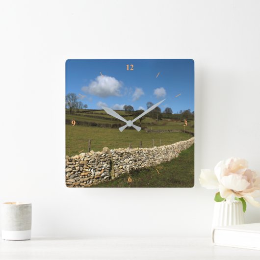 Een wintermuur vierkante klok (Huis)