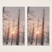 Een Winternacht Droom Bladwijzer Visitekaartjes (Voorkant /achterkant)