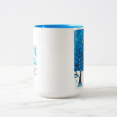 Een winternacht tweekleurige koffiemok (Center)