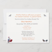 Een winterneutrale Baby shower: uitnodiging (Achterkant)