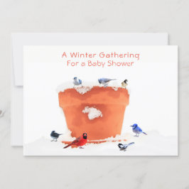Een winterneutrale Baby shower: uitnodiging