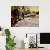 Een winterochtend, beroemd schilderij, poster (Thuiskantoor)